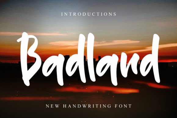 Badland Font: A Whimsical Display Typeface for Makers