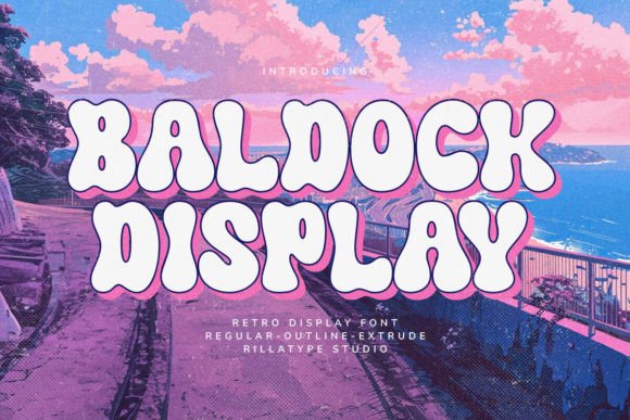 Baldock: A Groovy Display Font for Bold Campaign Headlines