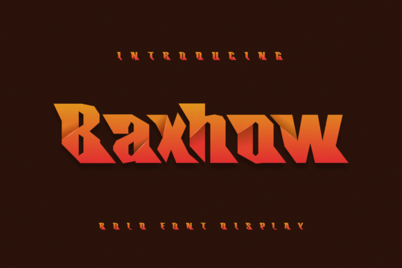 Baxhow Display Font: Elevate Your Campaign Visuals