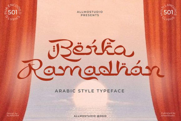 Berka Ramadhan: A Display Font with Arabic Style for Digital Brands