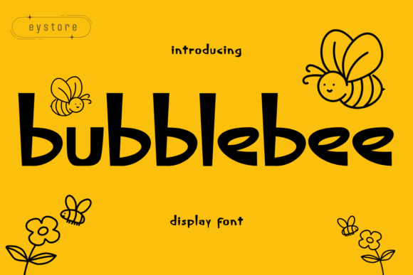 Bubblebee: A Playful Display Font for Brand Identity