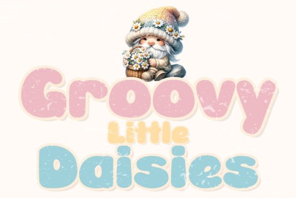 Groovy Little Daisies: A Whimsical Handwritten Font for Crafters