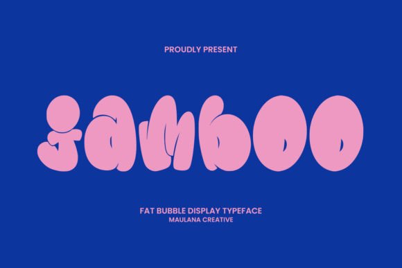 Jamboo Display Typeface: A Playful Headline Font for Editorial Design