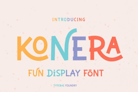 Konera Display Font: A Playful Typeface for Digital Brands