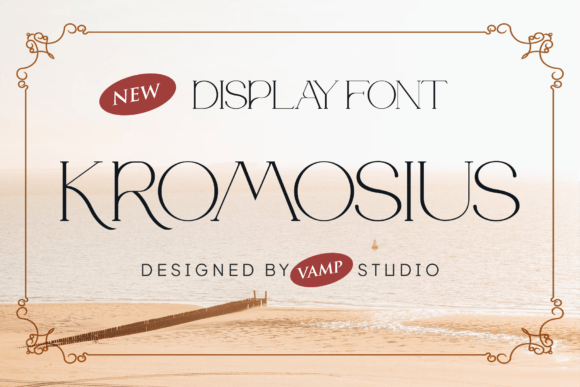 Kromosius: A Clean Display Typeface for Editorial Design