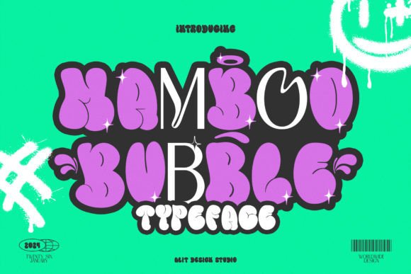 Mamboo Bubble: A Bold Display Font for Handmade Products