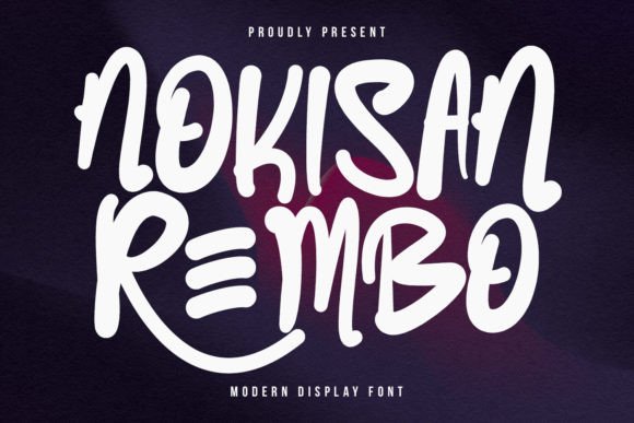 Nokisan Rembo: A Display Font Made for Handmade Products