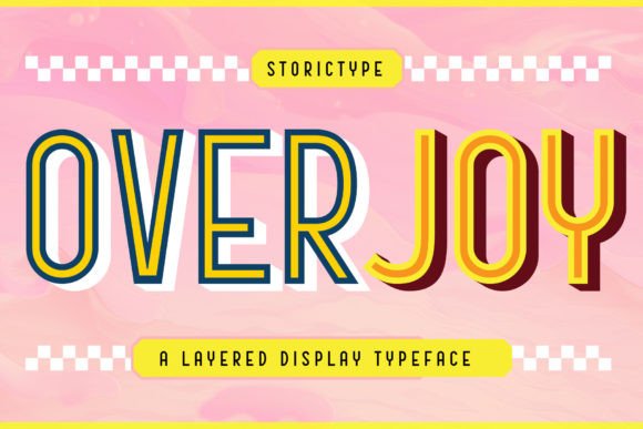 Overjoy: A Layered Display Font Built for Campaigns and Content