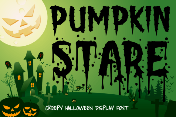 Pumpkin Stare: A Halloween Display Typeface for Branding