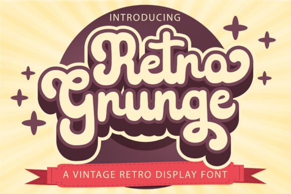Retro Grunge: A Display Font That Brings Vintage Edge to Digital Design