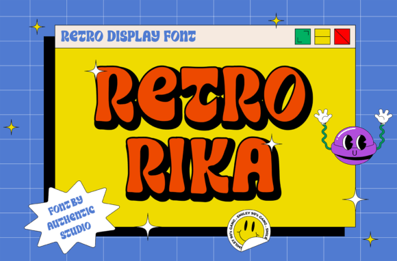 Retrorika: A Groovy Display Font for Bold Branding