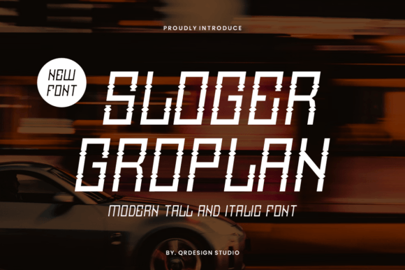 Sloger Groplan: A Playful Display Font for Handmade Products and Printables