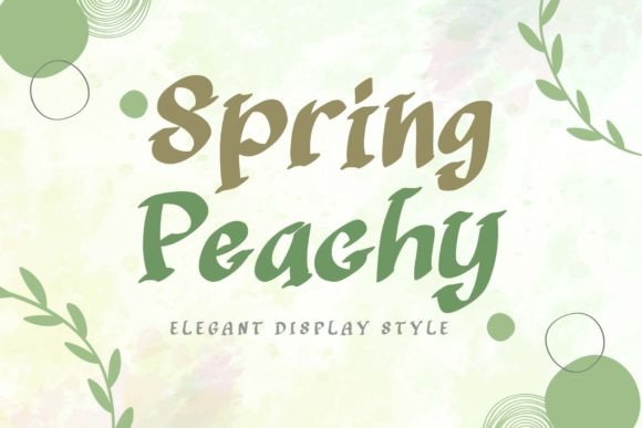 Spring Peachy: A Display Font That Warms Editorial Design