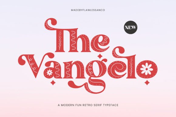 The Vangelo: A Modern Retro Serif Font for Crafters