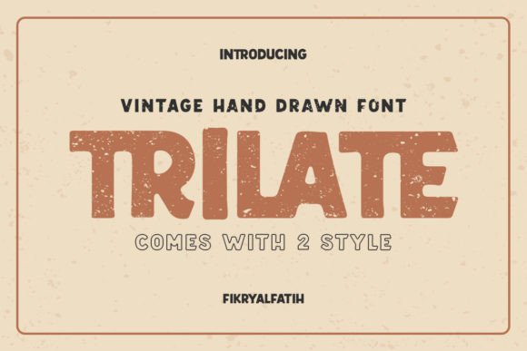 Trilate: A Vintage Display Font Built for Editorial Storytelling