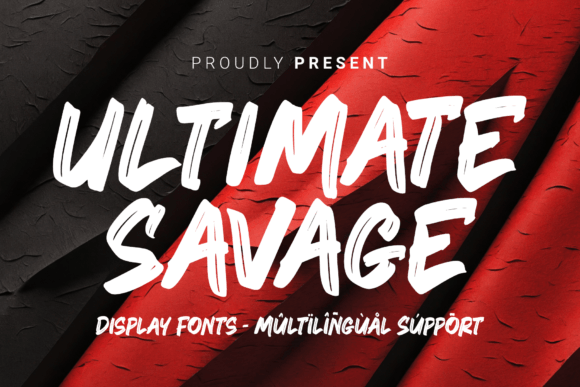 Ultimate Savage: A Handcrafted Font for Creative Makers